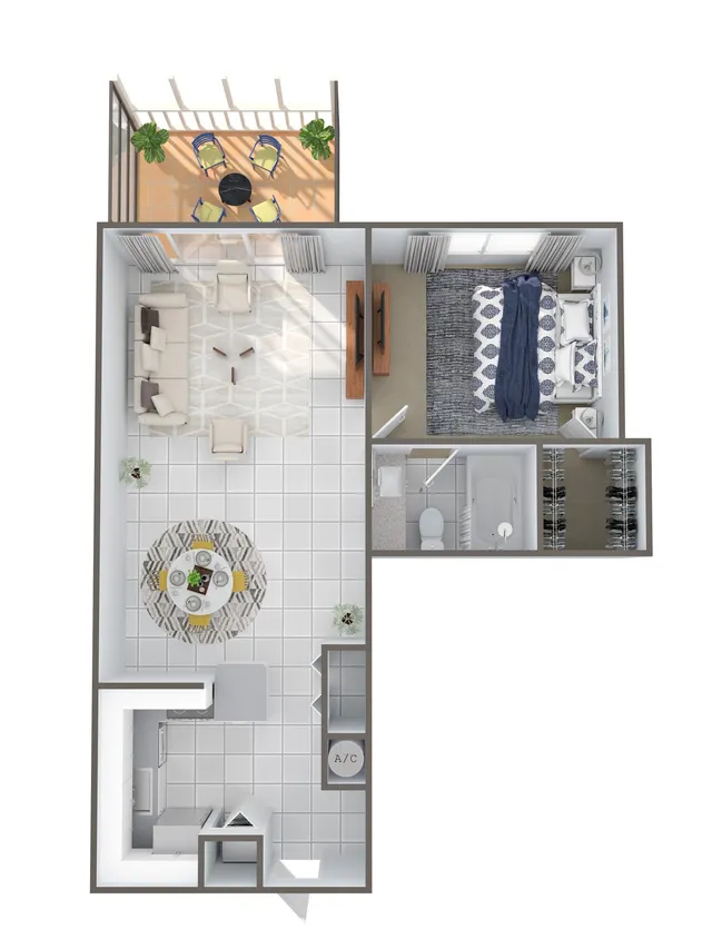 1-bedroom rental at 4120 Union Square Boulevard #A2, Palm Beach Gardens