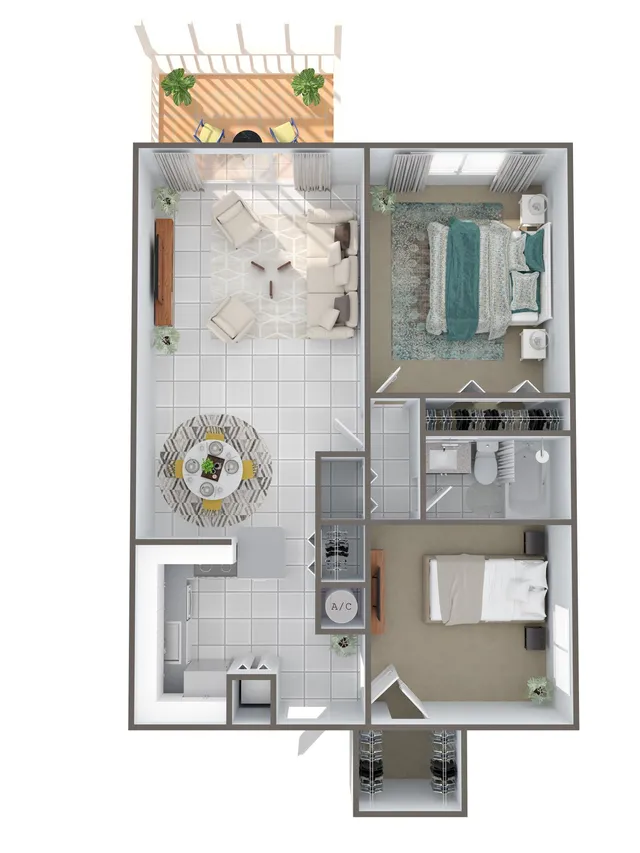 2-bedroom rental at 4120 Union Square Boulevard #B2, Palm Beach Gardens