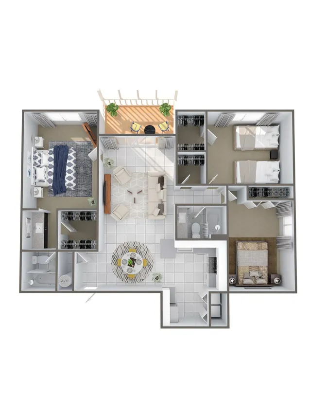 3-bedroom rental at 4120 Union Square Boulevard #C1, Palm Beach Gardens