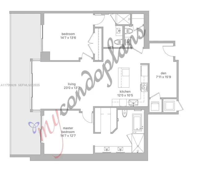 2-bedroom home at 88 SW 7th Street #810, Miami
