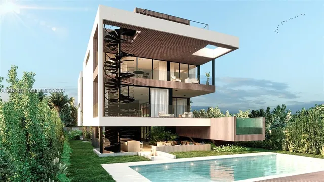 5-bedroom home at 7590 Bayside Lane, Miami Beach
