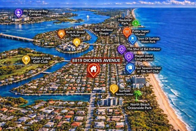 4-bedroom rental at 8819 Dickens Avenue, Surfside
