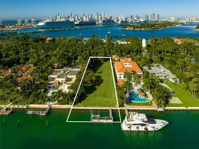 Land at 36 Star Island Drive, Miami Beach