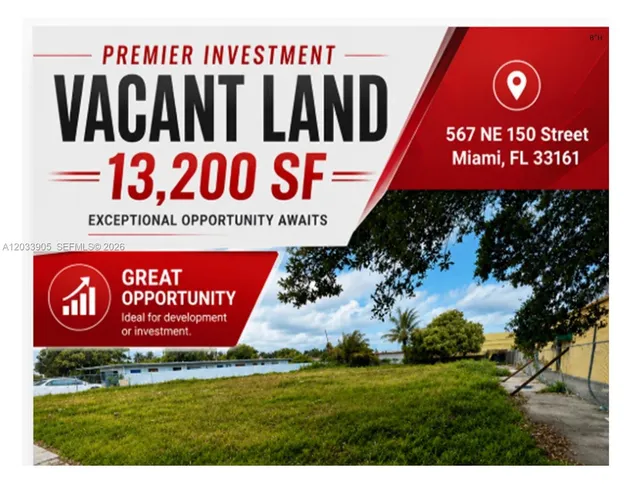 Land at 567 NE 150th Street, Miami