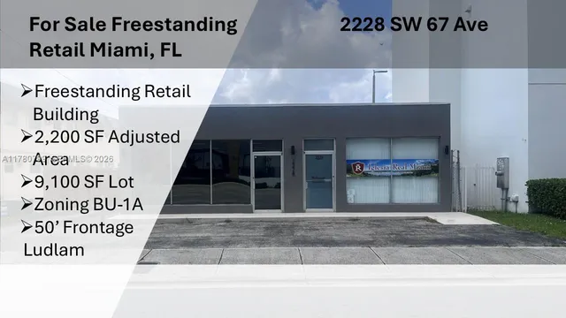 Commercial at 2228 SW 67th Avenue, Miami