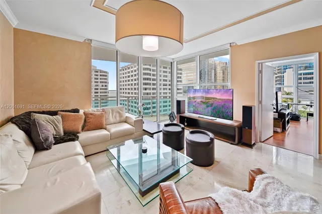 2-bedroom rental at 950 Brickell Bay Drive #1211, Miami