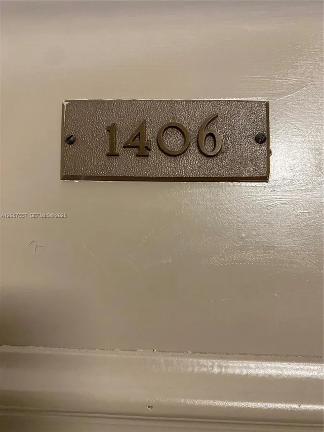1-bedroom rental at 1470 NE 123rd Street #A1406, North Miami