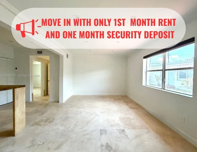1-bedroom rental at 1239 Marseille Drive #2, Miami Beach