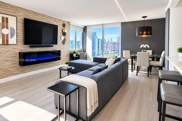 2-bedroom rental at 850 N Miami Avenue #W-1408, Miami