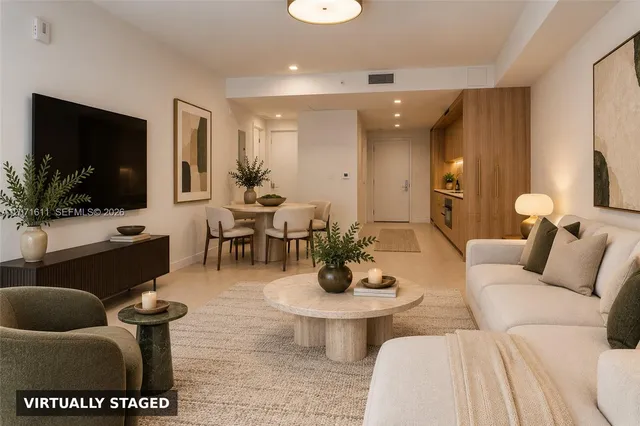 2-bedroom rental at 77 SE 5th Street #1607, Miami