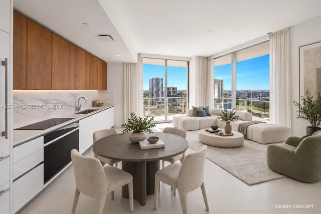 1-bedroom rental at 1400 Biscayne Boulevard #2107, Miami