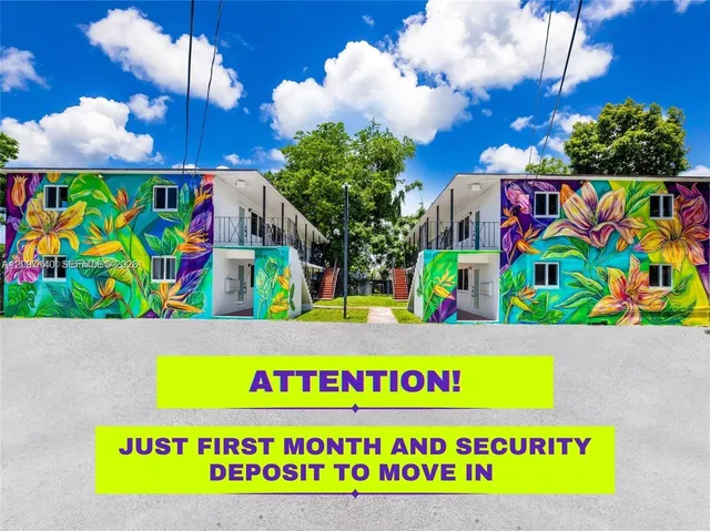 1-bedroom rental at 1140 NW 1st Place #2, Miami