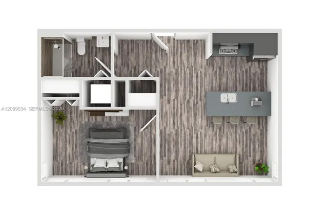 1-bedroom rental at 1570 Euclid Avenue #5, Miami Beach