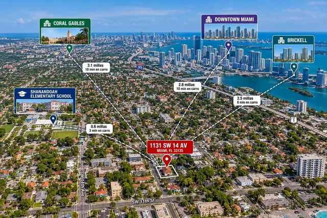 2-bedroom rental at 1131 SW 14th Avenue #1, Miami
