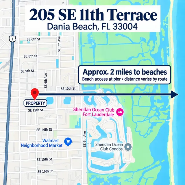 2-bedroom home at 205 SE 11th Terrace, Dania Beach