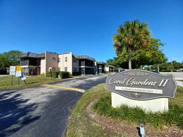 2-bedroom rental at 2800 Riverside Drive #102-1, Coral Springs