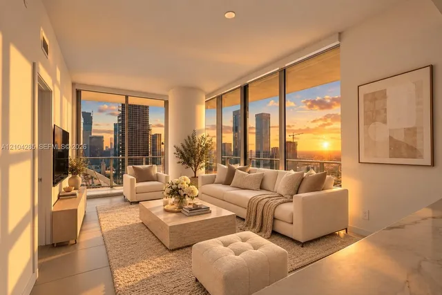 2-bedroom rental at 1400 Biscayne Boulevard #3402, Miami