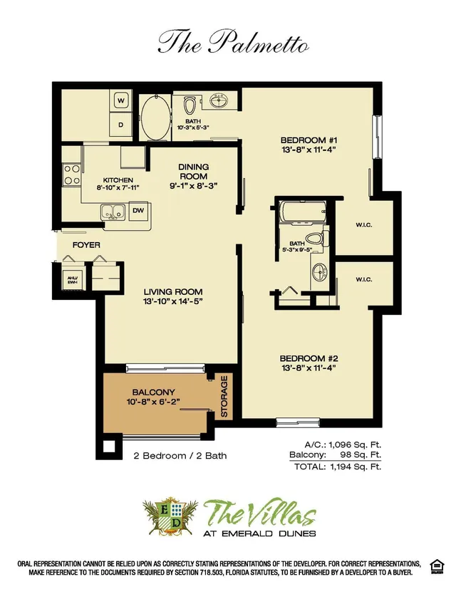 2-bedroom rental at 6556 Emerald Dunes Drive #204, West Palm Beach